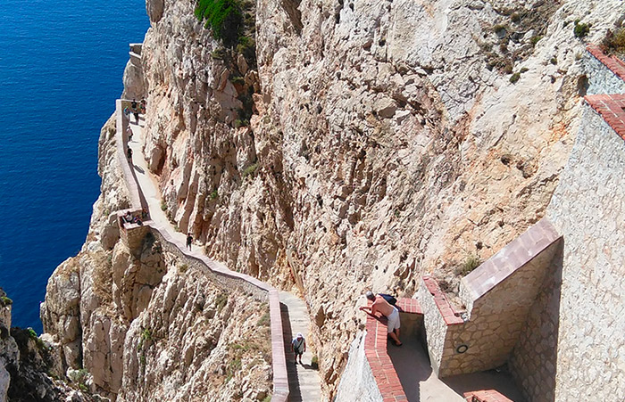 Stairway to the Neptune caves