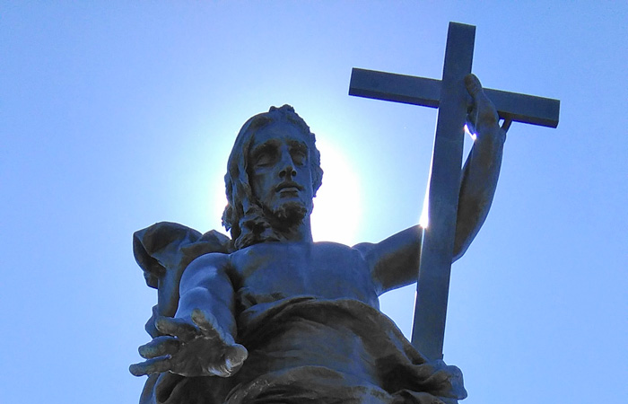 The statue of Redeemer in Nuoro