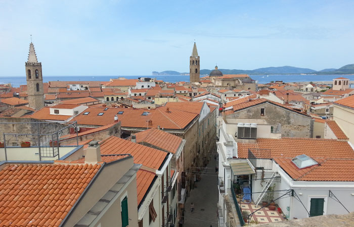 View of Alghero from above