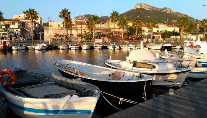 The tourist port of Golfo Aranci